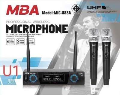 ดูภาพ ไมค์ลอยคู่ UHF Wireless Miccrophone ไมค์โครโฟนไร้สาย MBA รุ่น U1 MIC-888A เพิ่มเติม ไมค์ลอยคู่ UHF Wireless Miccrophone ไมค์โครโฟนไร้สาย MBA รุ่น U1 MIC-888A
