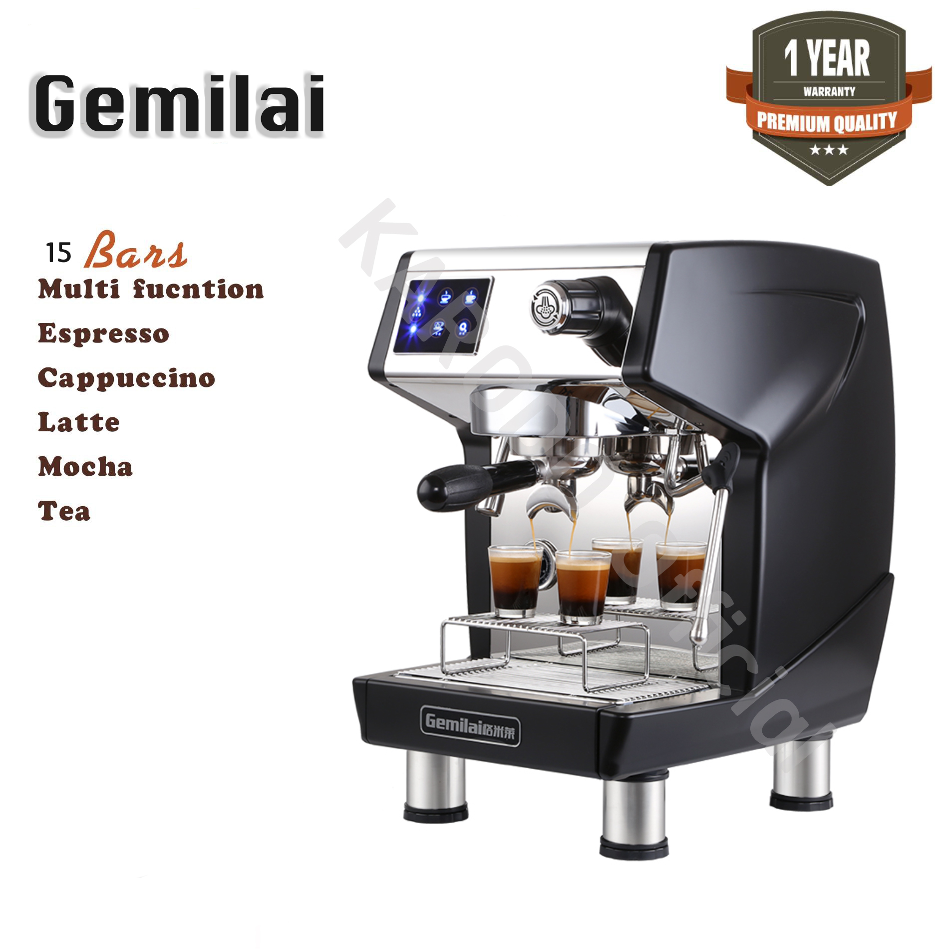 Gemilai Automatic Coffee Maker (Can Set Brewing Time) 1.7 Liters, Model Crm 3200 F (2 Water Filling and Suction Systems) ราคา 49,990 บาท*ส่งฟรี