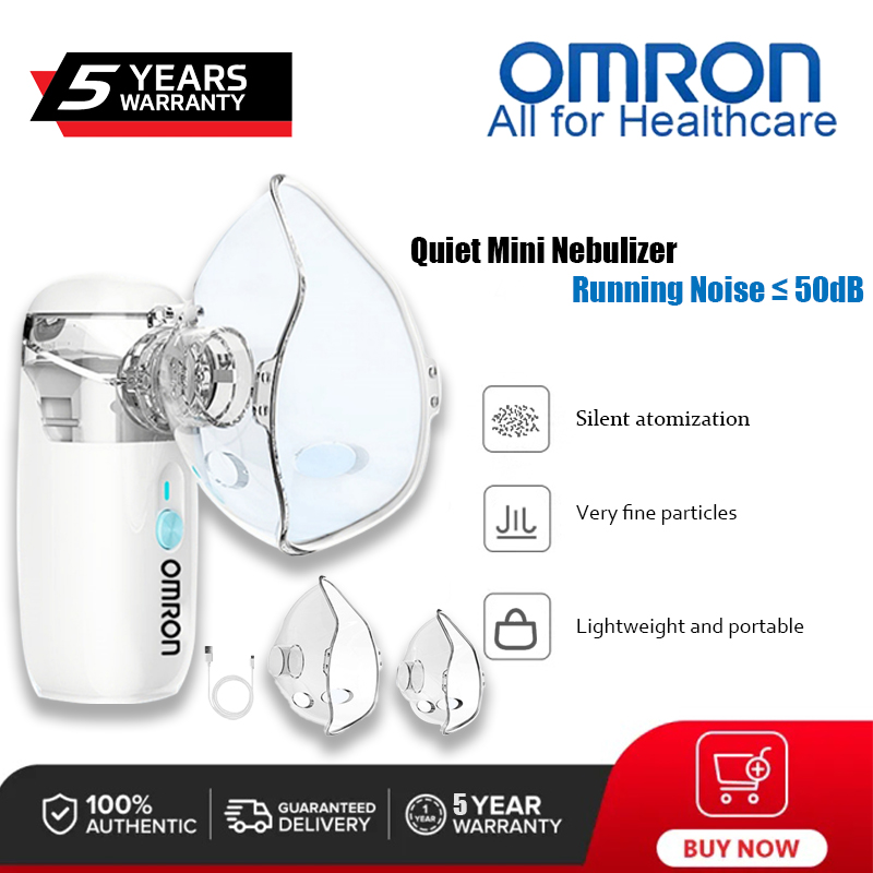 รูปสินค้า Omron Children's Nebulizer, the Omron Silent Mini Atomizer, Has a Sound Level of ≤50Db, Easy to Use, Easy to Carry, Prov