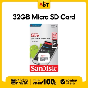 สินค้า [ ของเเท้ มีรับประกัน ] SanDisk Ultra Micro SDcard Class10 32GB 64GB เมมโมรี่การ์ด กล้องวงจรปิดไร้สาย