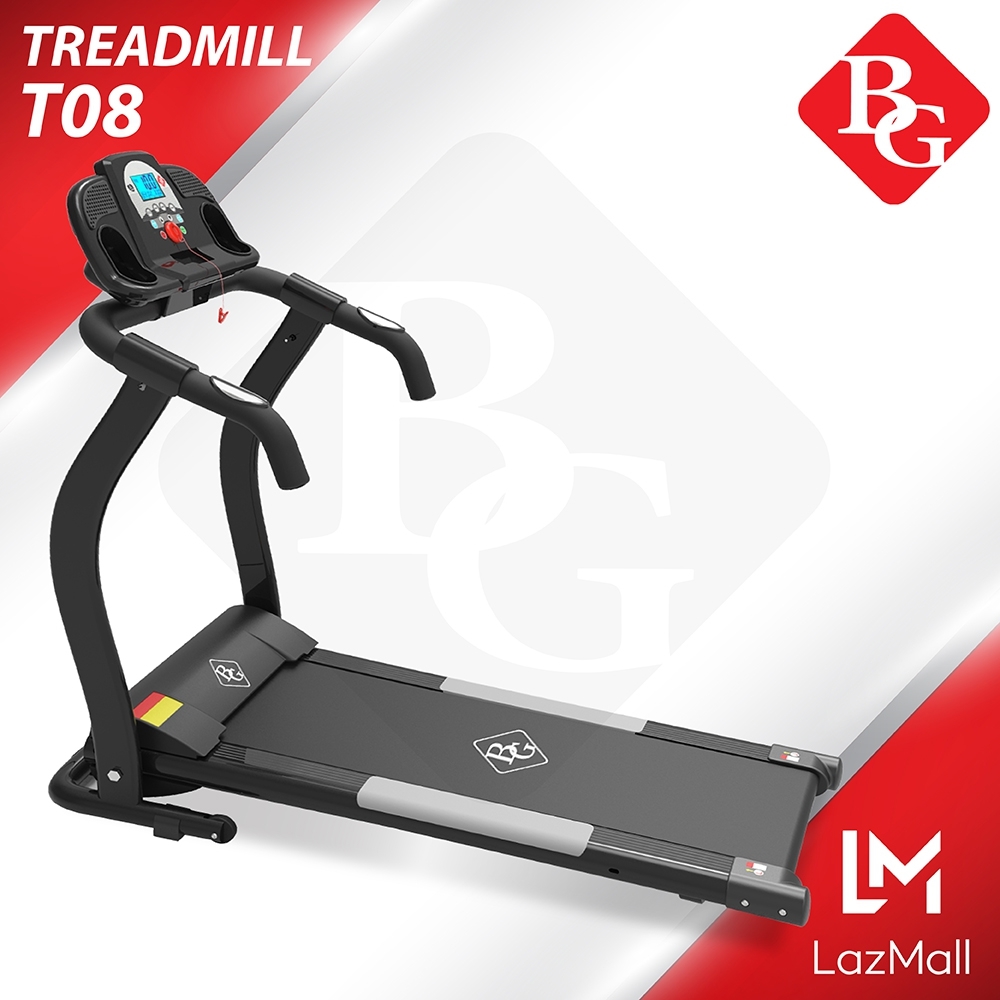 B&G ลู่วิ่ง รุ่น T08 Treadmill T08 ลู่วิ่งไฟฟ้า ลู่วิ่งฟิตเนส Treadmill มอเตอร์สูงสุด 2.0 HP (Single Function) - รุ่น T08 ขนาดสายพานกว้างถึง 360 mm ( ลู่วิ่ง เครื่องออกกำลังกาย ออกกำลังกาย อุปกรณ์ออกกำลังกาย )