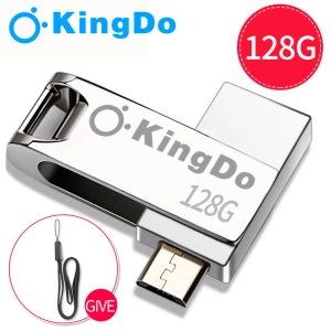 สินค้า Kingdo แฟลชไดรฟ์ Usb 3.0 OTG เต็มความจุสำหรับสมาร์ทโฟน / แท็บเล็ต / PC 128GB/ 64GB/ 32GB Pendrive ปากกาความเร็วสูง
