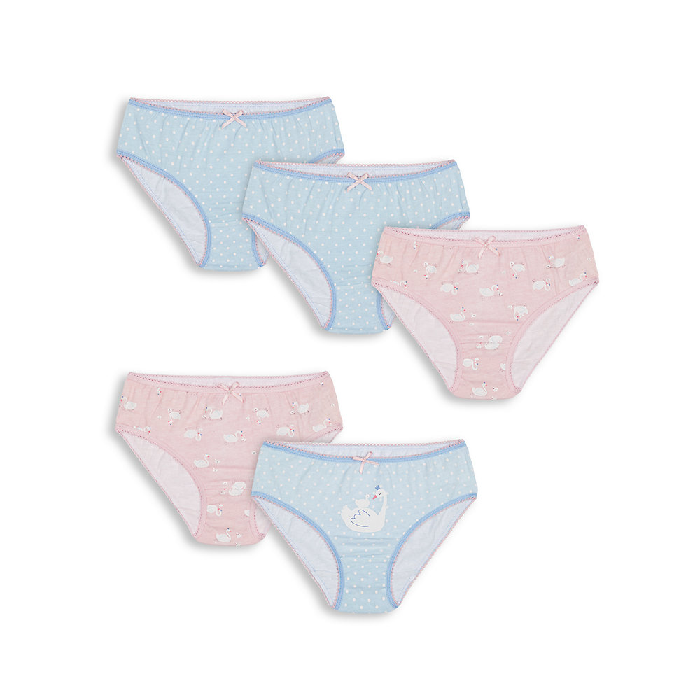 กางเกงในเด็กผู้หญิง Mothercare little swan briefs - 5 pack WC650 ราคา 690 บาท*ส่งฟรี