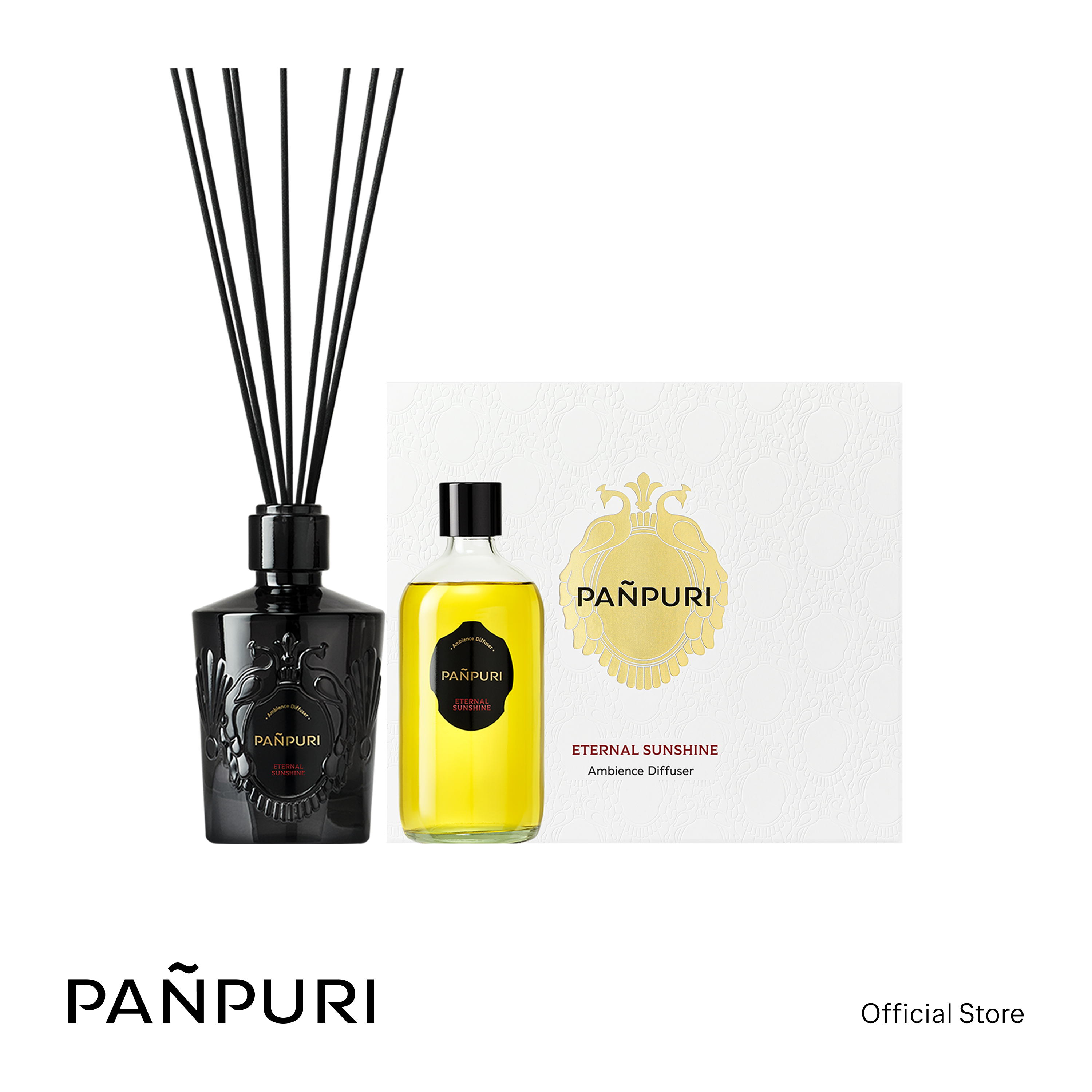 PANPURI Ambience Perfume Diffuser 450ml ปัญญ์ปุริ ก้านไม้หอม ก้านไม้หอมกระจายกลิ่น 450 มล.