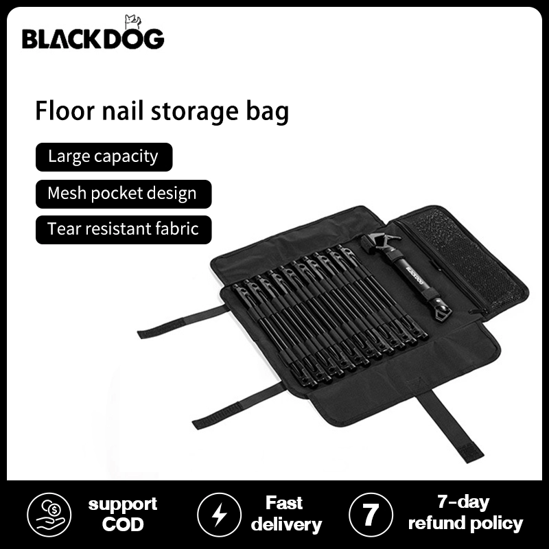 ภาพหน้าปกสินค้าBlackdog Outdoor Nail Storage Bag Portable Camping Tent Accessories Storage Bag Nail Storage Bag จากร้าน BlackDog  บน Lazada