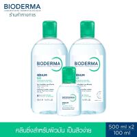 Bioderma Sebium H2O (Triple Pack) คลีนซิ่งเช็ดทำความสะอาดผิวหน้า สำหรับผิวมัน แพ้ เป็นสิวง่าย