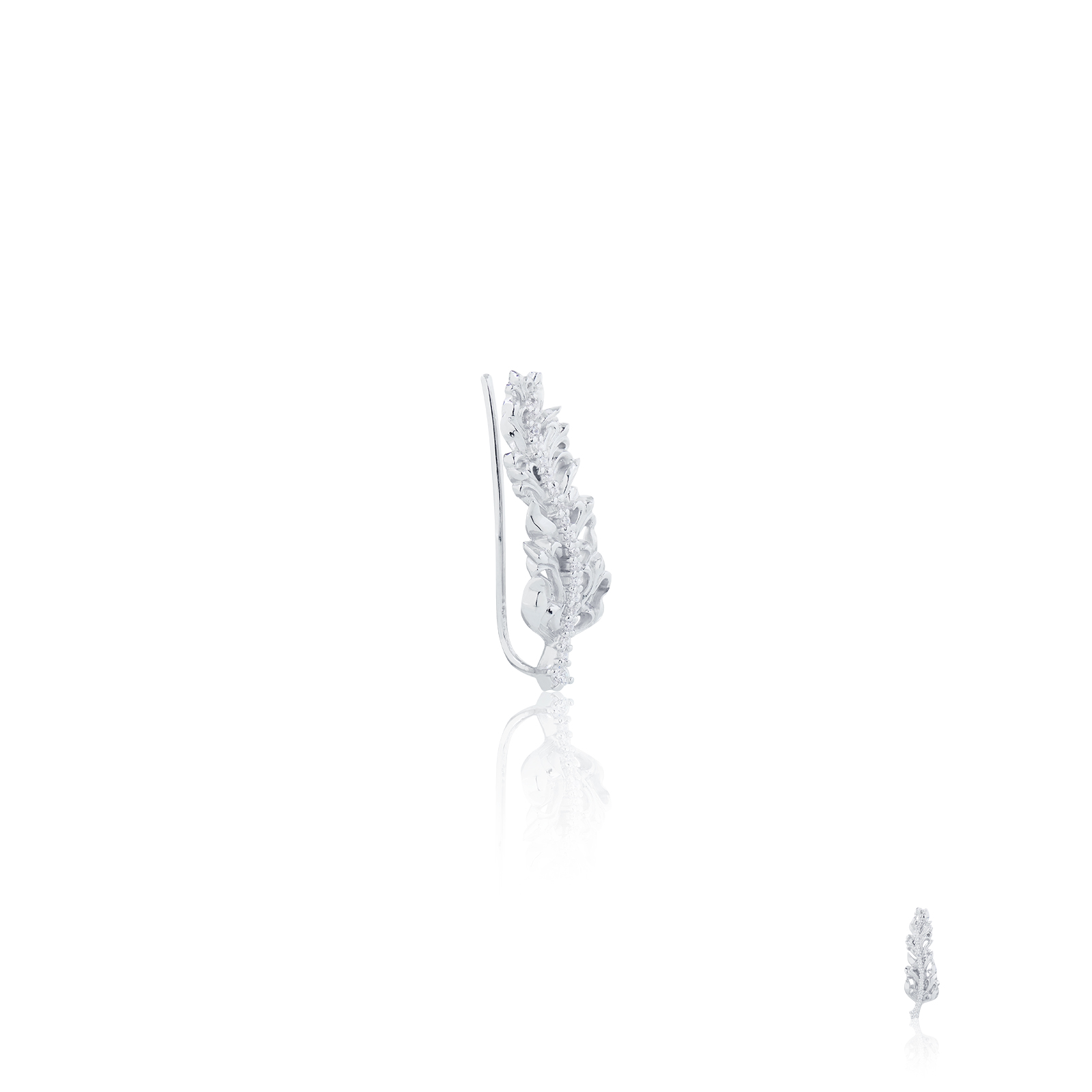 Ake Ake Raven Earring Xtreme, 925 Sterling Silver Earrings, Handmade with a Fierce Crow Feather Pattern. Sold Per Piece/Side. ราคา 6,878 บาท*ส่งฟรี
