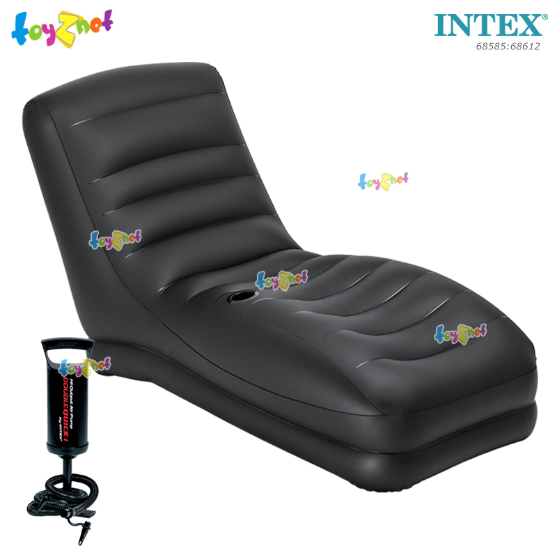 Intex ส่งฟรี โซฟาเป่าลม เก้าอี้เป่าลม เมก้าเล้าน์จ 0.81x1.73x0.91 ม. รุ่น 68585 + ที่สูบลม ดับเบิ้ลควิ๊ก วัน