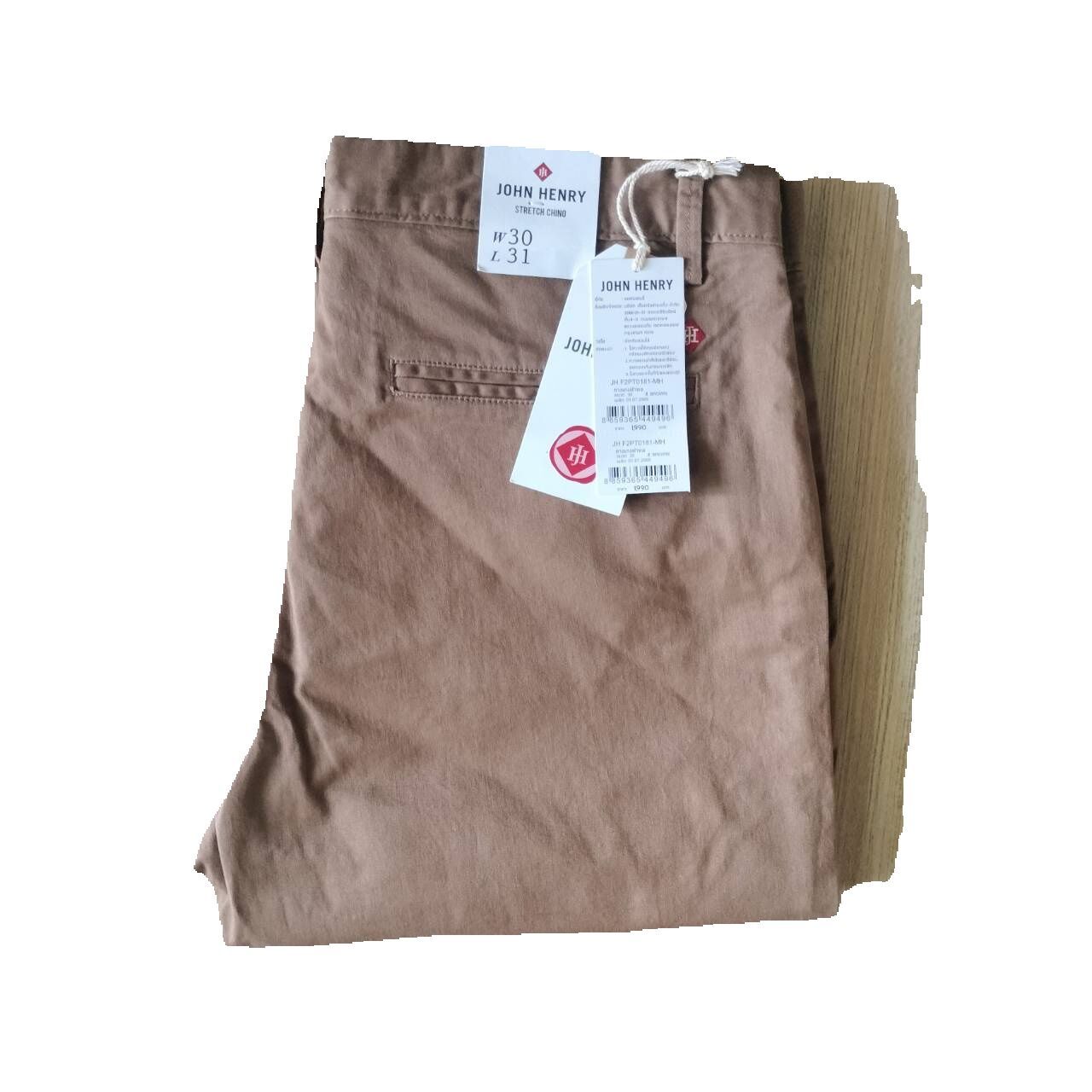 กางเกงขายาว john henry ทรง slim fit รุ่น Jh F2PT0181-MH 98%cotton 2% Spandex ผ้ายืดหยุ่นได้นิดหน่อยสวมใส่สบาย ราคา 749 บาท*ส่งฟรี