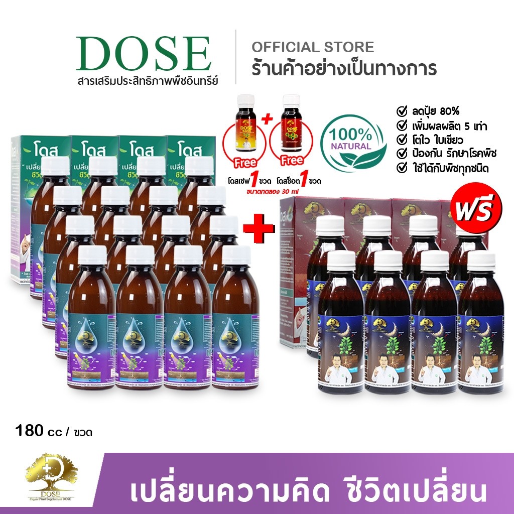 ชุดบำรุงต่อเนื่อง ซุปเปอร์โดส โดสเอ็กตร้า 16 แถมฟรี!! โดสพลัส 8 ขวด ราคา 9,490 บาท*ส่งฟรี