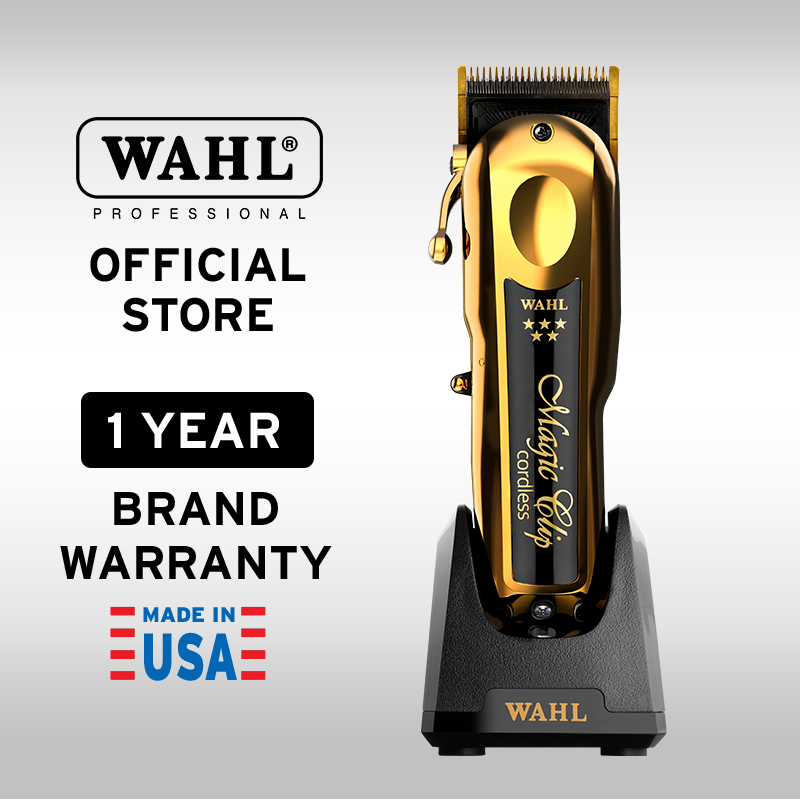 Wahl 5 Star Gold Magic Clip Cordless Clipper - แบตเตอร์เลี่ยน, ปัตตาเลี่ยน, ที่กันขอบ, เครื่องตัดผม, Hair Clipper ราคา 7,950 บาท*ส่งฟรี