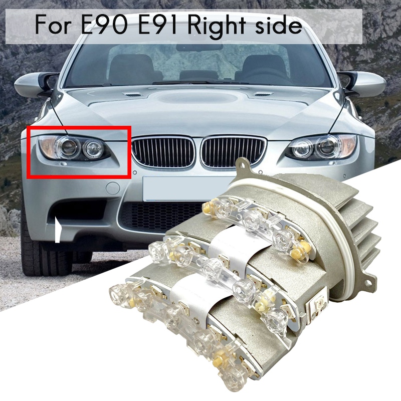 BMW E90 E91 前期 LED BMW 3-series E90 E91 Black U LED Headlights (2005-2012) – K2