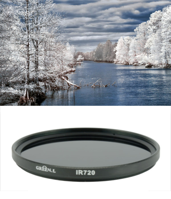 GreenL IR720 Infrared Filter ขนาด 40.5 46 49 58 62 72 77 mm.