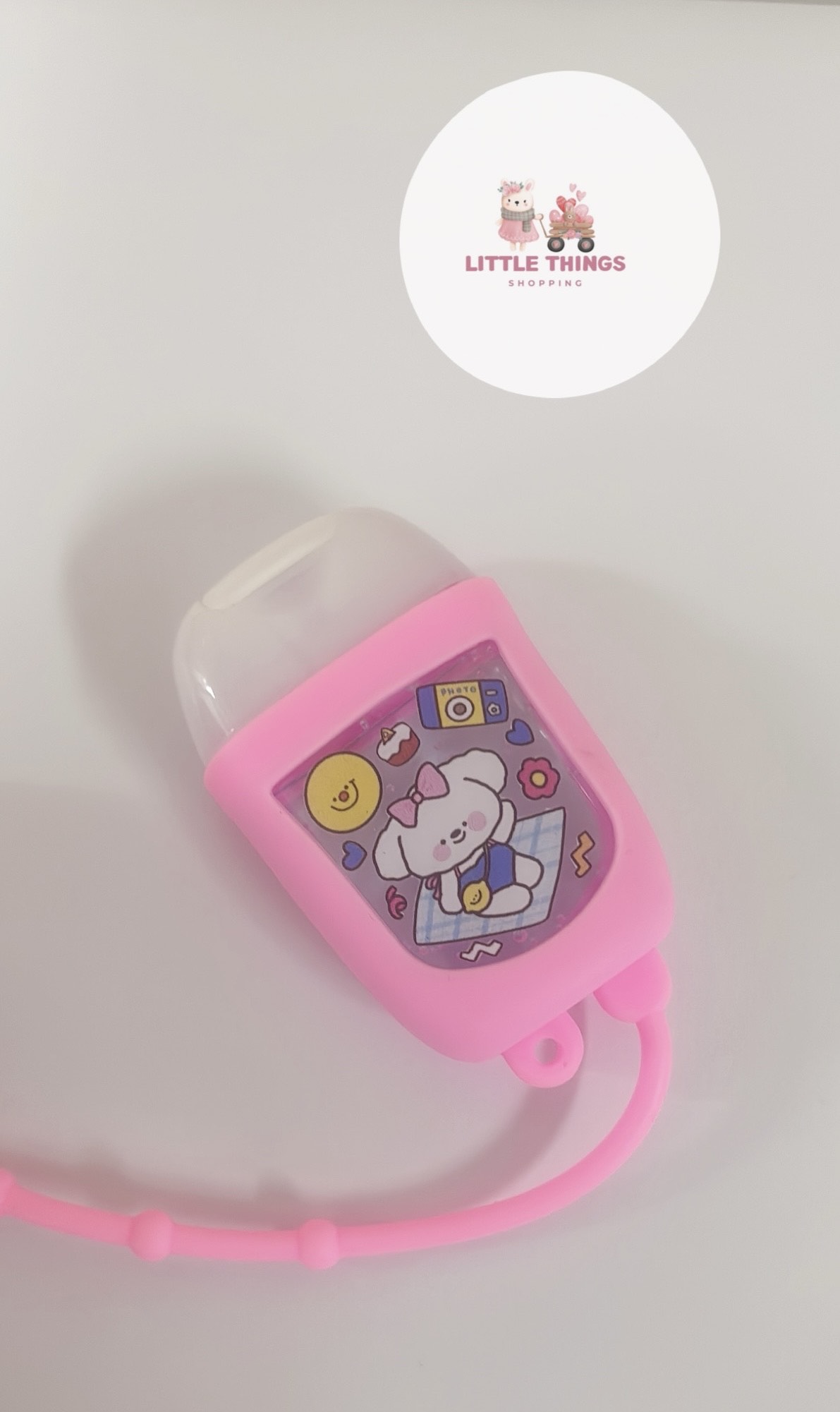เจลแอลกอฮอล์พร้อมเคสซิโคนห้อยกระเป๋า 30 ML.