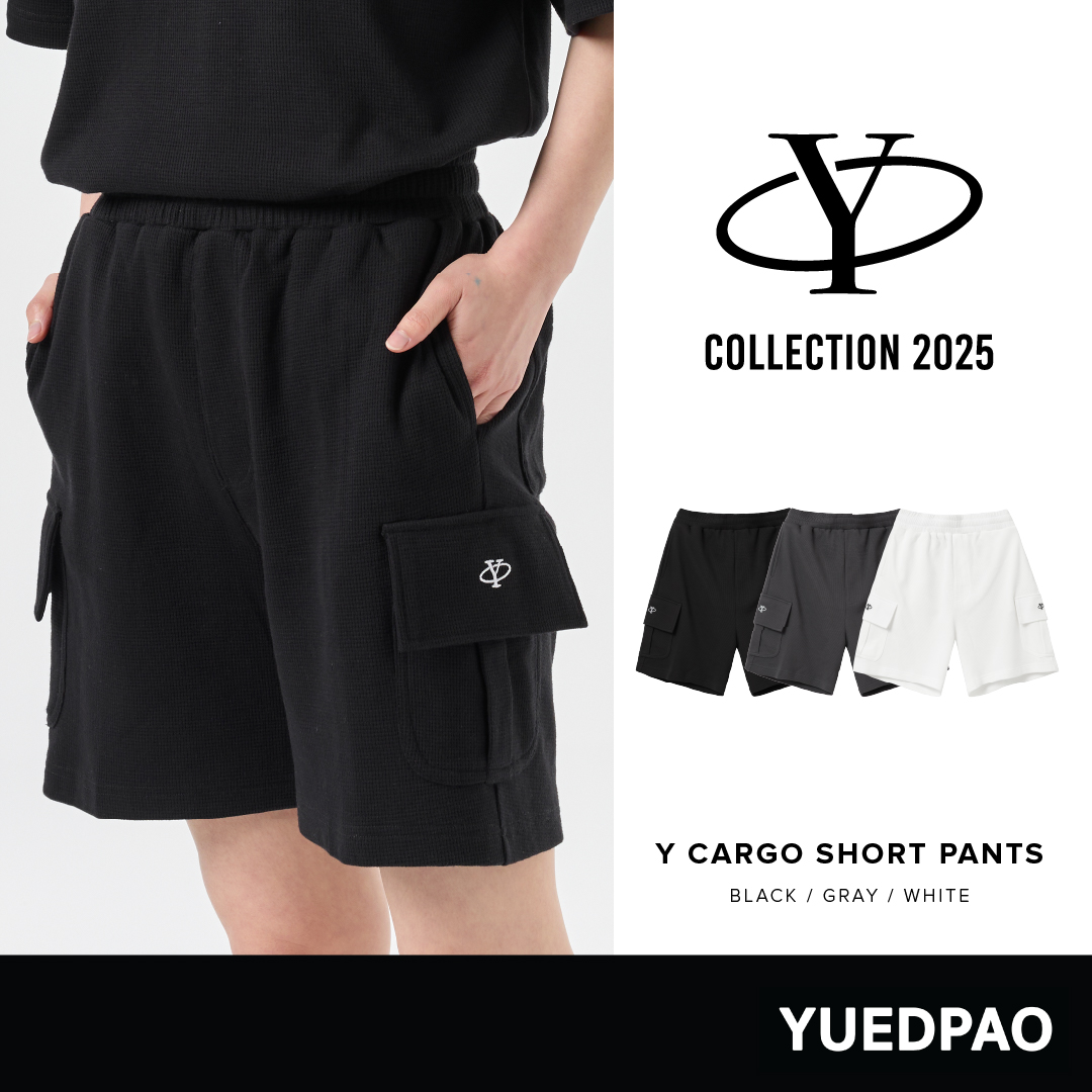 Yuedpao Cargo Short Pants Y Collection 2025 ผ้าหนาทรงสวย ยับยากรีดง่าย กางเกงขาสั้น ยืดเปล่า ราคา 390 บาท*ส่งฟรี