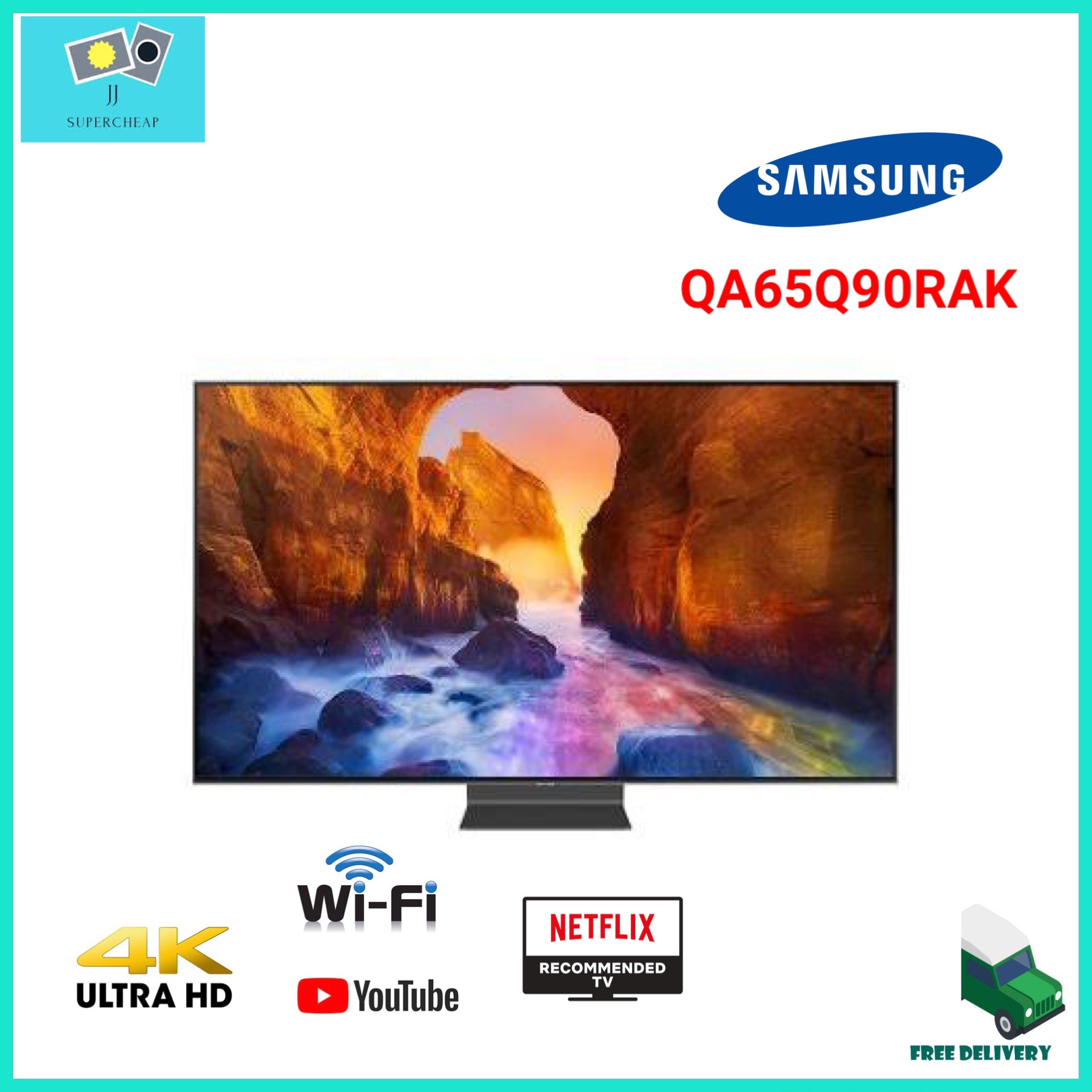 Samsung QLED 4K TV รุ่น QA65Q90RAK ขนาด 65 นิ้ว Q90R Smart TV