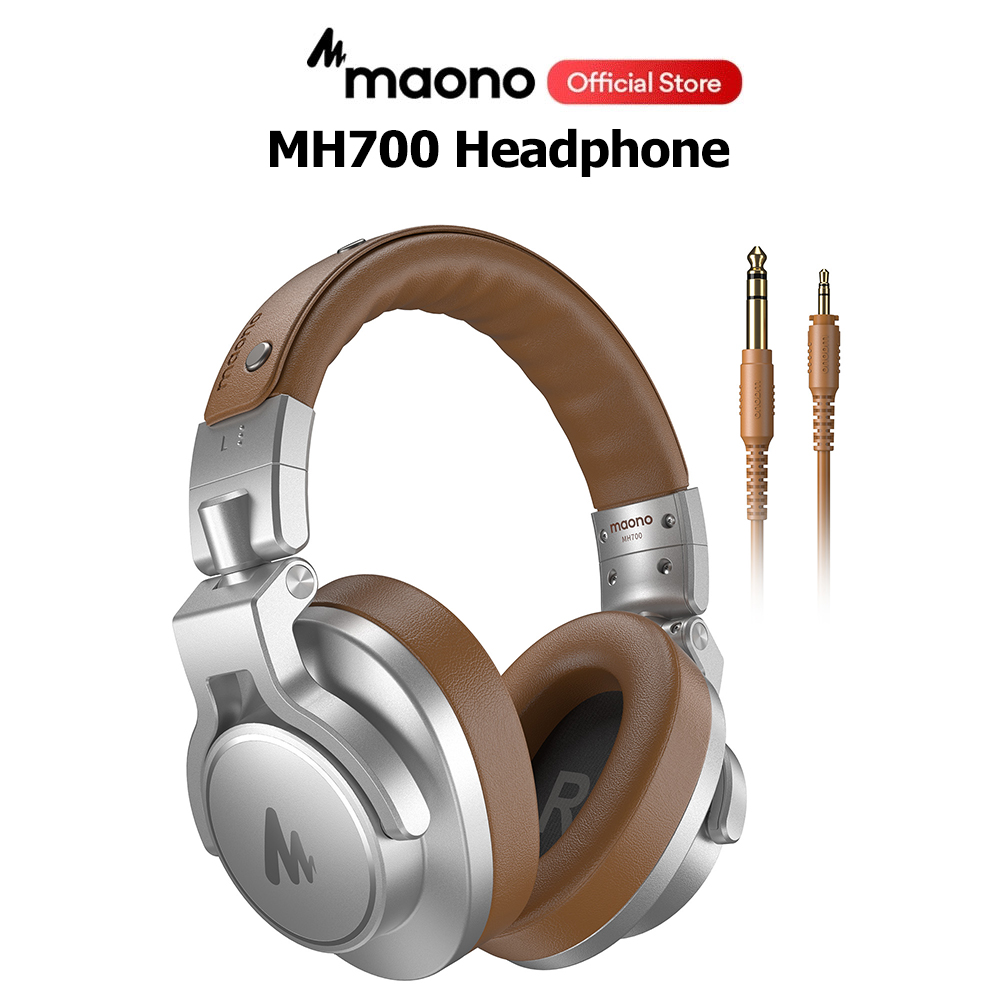 MAONO MH700 Professional Monitor Wired Headphone Studio Headphones with 50MM Drivers Over-Ear Stereo Headphones for DJ,Recording,Podcasting,Streaming ราคา 1,250 บาท*ส่งฟรี