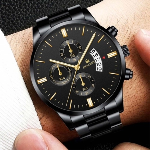 ภาพหน้าปกสินค้า2023 นาฬิกาข้อมือผู้ชาย นาฬิกาแบรนด์เนม นาฬิกาข้อมือเข็ม นาฬิกากันน้ํา นาฬิกาที่เรียบง่าย นาฬิกา ปฏิทิน นาฬิกาแฟชั่น นาฬิกาลำลอง watch ที่เกี่ยวข้อง