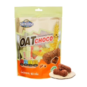 ภาพหน้าปกสินค้า(ช็อกโกแลต 80 กรัม) ขนมข้าวโอ๊ตอัดแท่ง Oat choco รสช็อกโกแลต ตราเนสไลน์ ที่เกี่ยวข้อง