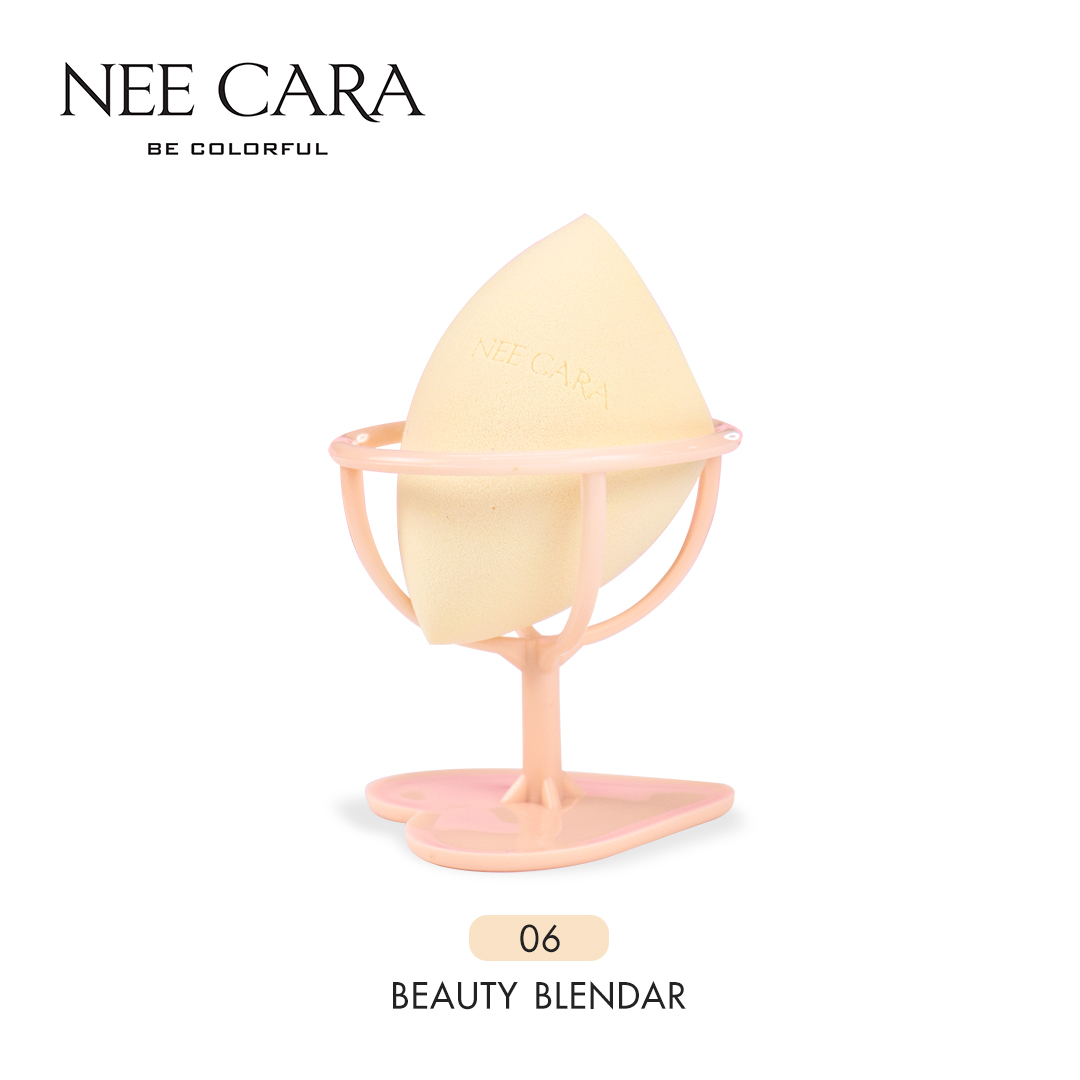 NEE CARA BEAUTY BLENDER SPONGE PUFF (N201) นีคารา บัฟแต่งหน้า พัฟฟองน้ำ ฟองน้ำแต่งหน้า neecara อุปกรณ์แต่งหน้า