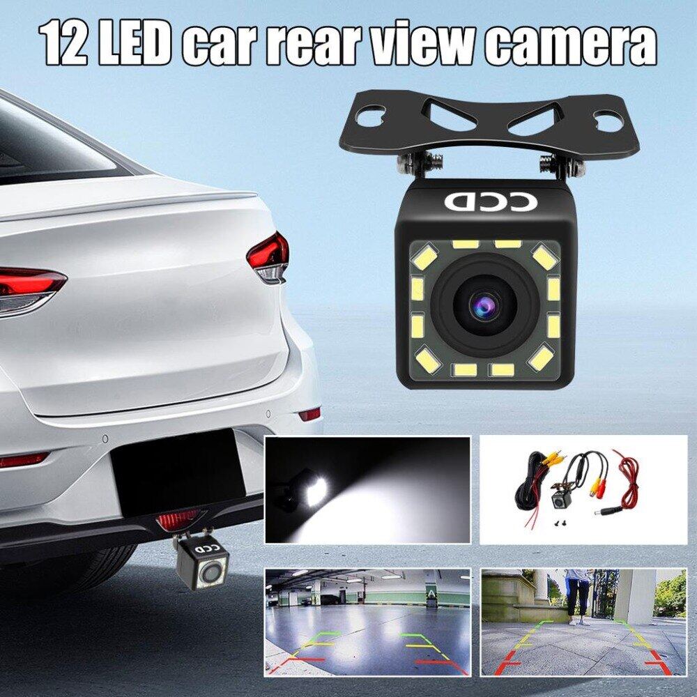 ข้อมูลเพิ่มเติมของ 【กรุงเทพฯ】🚚 จัดส่งที่รวดเร็ว กล้องถอยหลัง 170 องศา กล้องมองหลังรถยนต์ 12 LED กล้องถอยหลัง HD Night Vision กล้องมองหลังกันน้ำสำหรับรถยนต์
