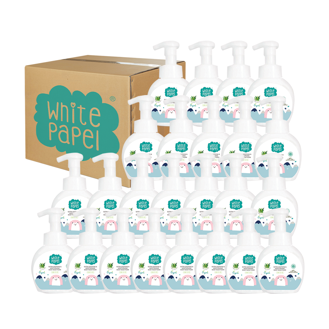 White Papel Bath Foam for Children 250ml. (24 Bottles) Whole Crate ราคา 10,800 บาท*ส่งฟรี