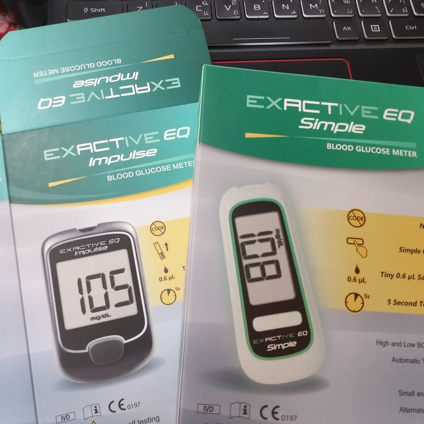 แผ่นตรวจน้ำตาล Exactive EQ Simple และ Impulse ((1 กล่อง 50 ชิ้น)) ราคา 360 บาท*ส่งฟรี