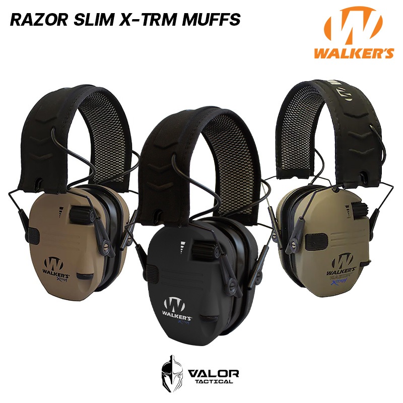 Walker's Razor Slim X-TRM Muffs หูฟังครอบหู หูฟัง Headphones เสียงรบกวนต่ำ 21dB แถบคาดระบายความร้อน ราคา 8,200 บาท*ส่งฟรี