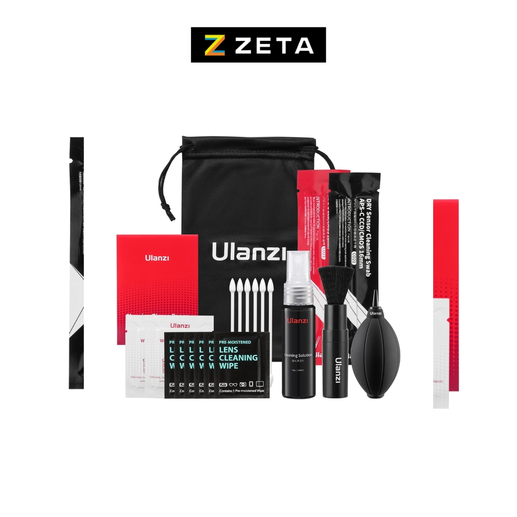 Ulanzi CO72 10in1 Camera Cleaning Kit ชุดทำความสะอาดกล้อง APS-C เซ็นเซอร์กล้อง เลนส์กล้อง ขนาดพกพา ราคา 399 บาท*ส่งฟรี