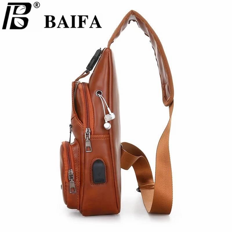 กระเป๋าเป้สะพายหลัง นักเรียน ผู้หญิง วัยรุ่น ขอนแก่น BAIFA SHOP B78 B กระเป๋าสะพายไหล่ กระเป๋าคาดอก แบบหนัง สไตล์เกาหลี มีช่องเสียบชาร์ทโทรศัพท์