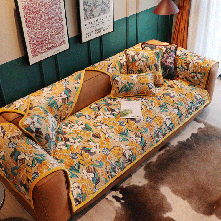 Gorich เบาะโซฟาที่สะดวกสบาย ใช้ได้ทั้งที่บ้านและที่ทำงานผ้าคลุมโซฟาหรูหราสไตล์อเมริกาใช้ได้ทุกฤดูกาล ราคา 716 บาท*ส่งฟรี