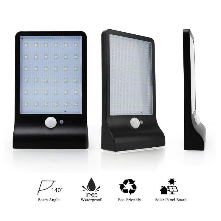 Khaoyai solar motion lights ไฟติดผนัง+สวน พลังงานแสงอาทิตย์36 LED + Motion sensor กันน้ำได้ 100%