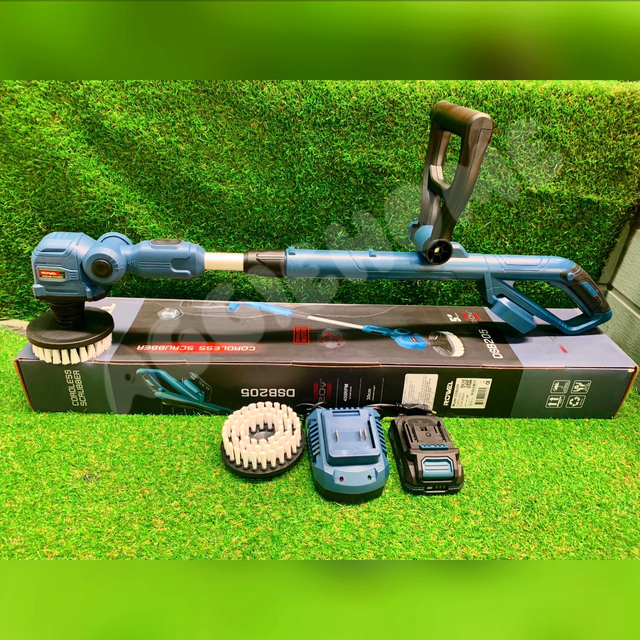 ROWEL เครื่องขัดพื้น รุ่น DSB205 20V 5นิ้ว CORDLESS SURUBBER MOTOR BRUSHLESS ปรับหัวขัด 45องศา ขัดได้ทั้งแนวตั้ง-แนวนอน ขัดพื้น ทำความสะอาด ขัดพื้นไร้สาย เครื่องใช้ในบ้าน จัดส่ง FLASH ราคา 2,600 บาท*ส่งฟรี