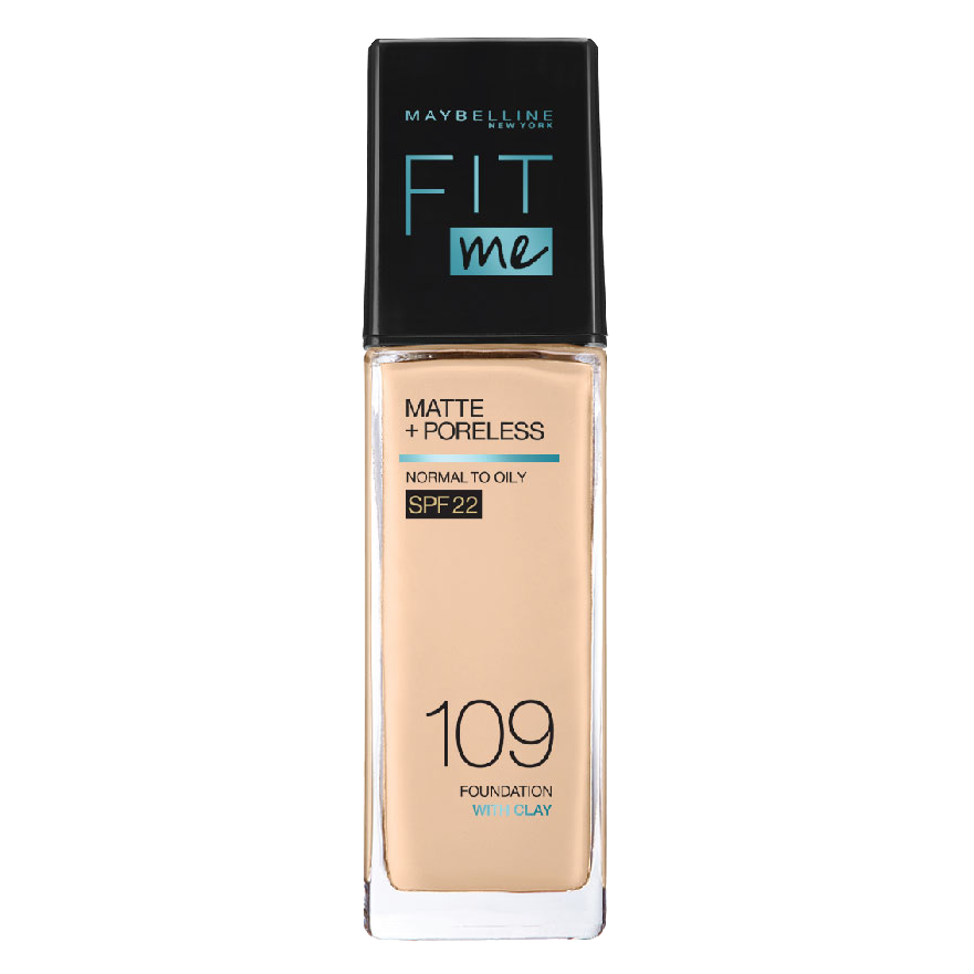 Maybelline เมย์เบลลีน ฟิตมี แมท แอนด์ พอร์เลส ฟาวเดชั่น #109 Light Ivory |  Lazada.co.th