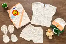 ภาพขนาดย่อของสินค้าชุดเด็ก ชุดแรกเกิด SET 6 ชิ้น ส่งฟรี สุดคุ้ม เตรียมคลอด เสื้อผ้าเด็กอ่อน ทารก หมวก ถุงมือ ถุงเท้า ผ้าห่อตัว