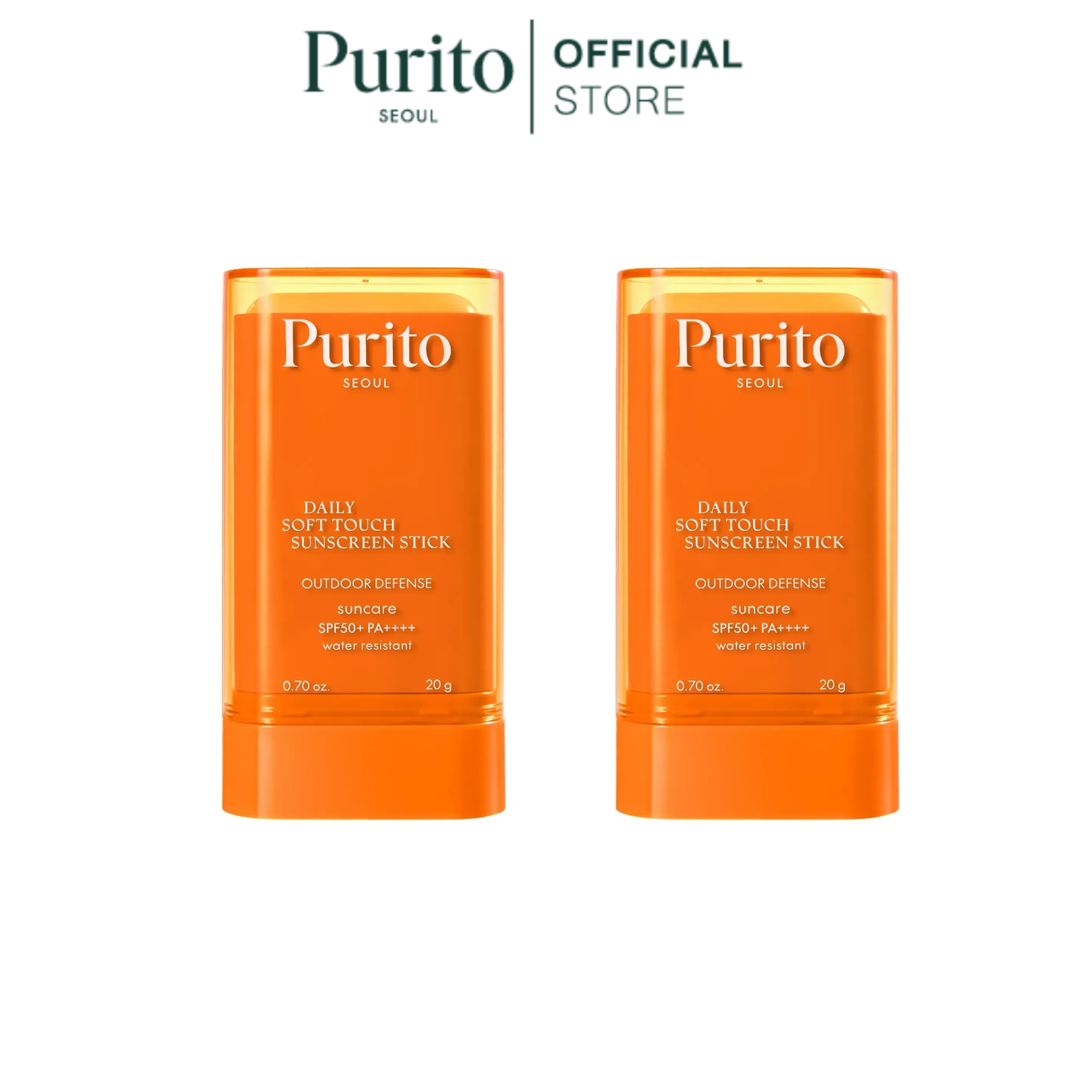[1 Free 1] Purito Seoul | Daily Soft Touch Sunscreen Stick Spf50+ Pa++++ 20 G. | Daily Soft Touch Sunscreen Stick Spf50+ Pa++++ 20 Grams ราคา 1,580 บาท*ส่งฟรี