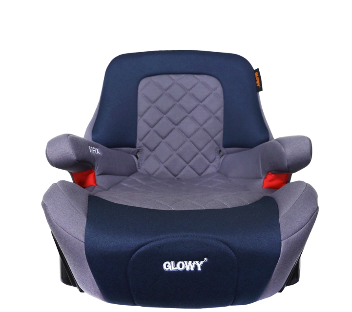 คาร์ซีท Glowy รุ่น Travel Kids Fix บูสเตอร์ซีท (15-36 กก.) ติดตั้งได้ทั้ง 2 ระบบ ระบบเข็มขัดนิรภัย และ ระบบ Isofix มีพนักพิง เอนได้ตามเบาะ ถอดซักได้