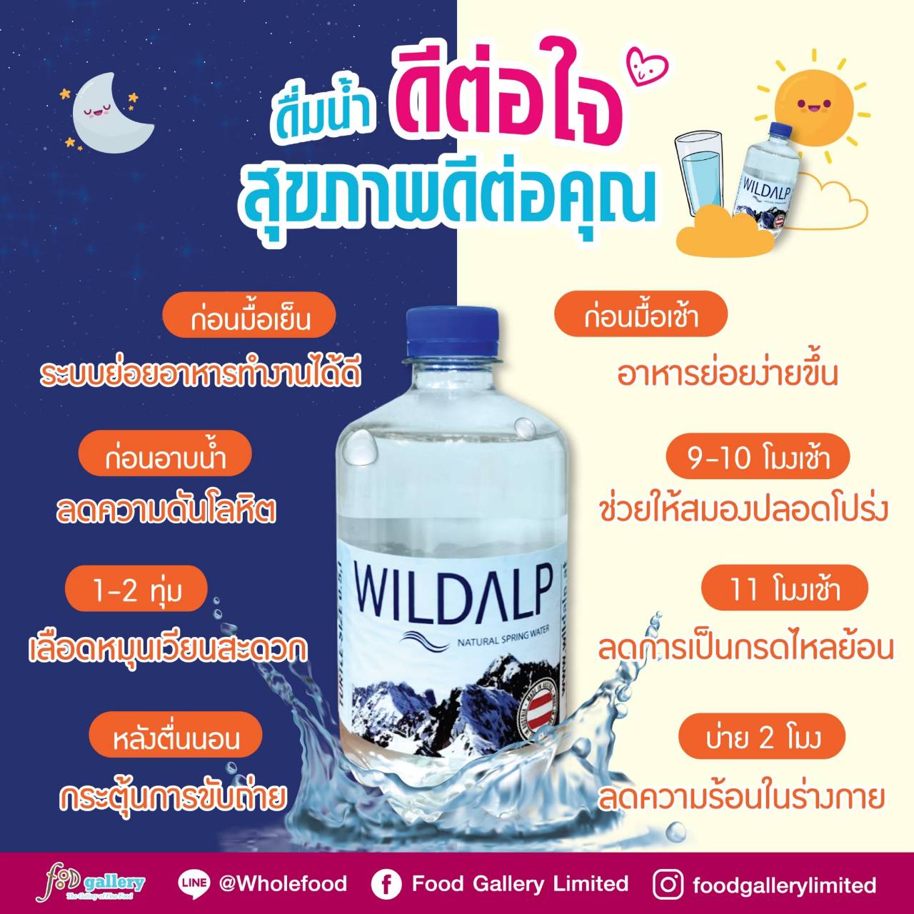 Wildalp Natural Spring Water ไวด์แอล์ป น้ำแร่บริสุทธิ์จากธรรมชาติ