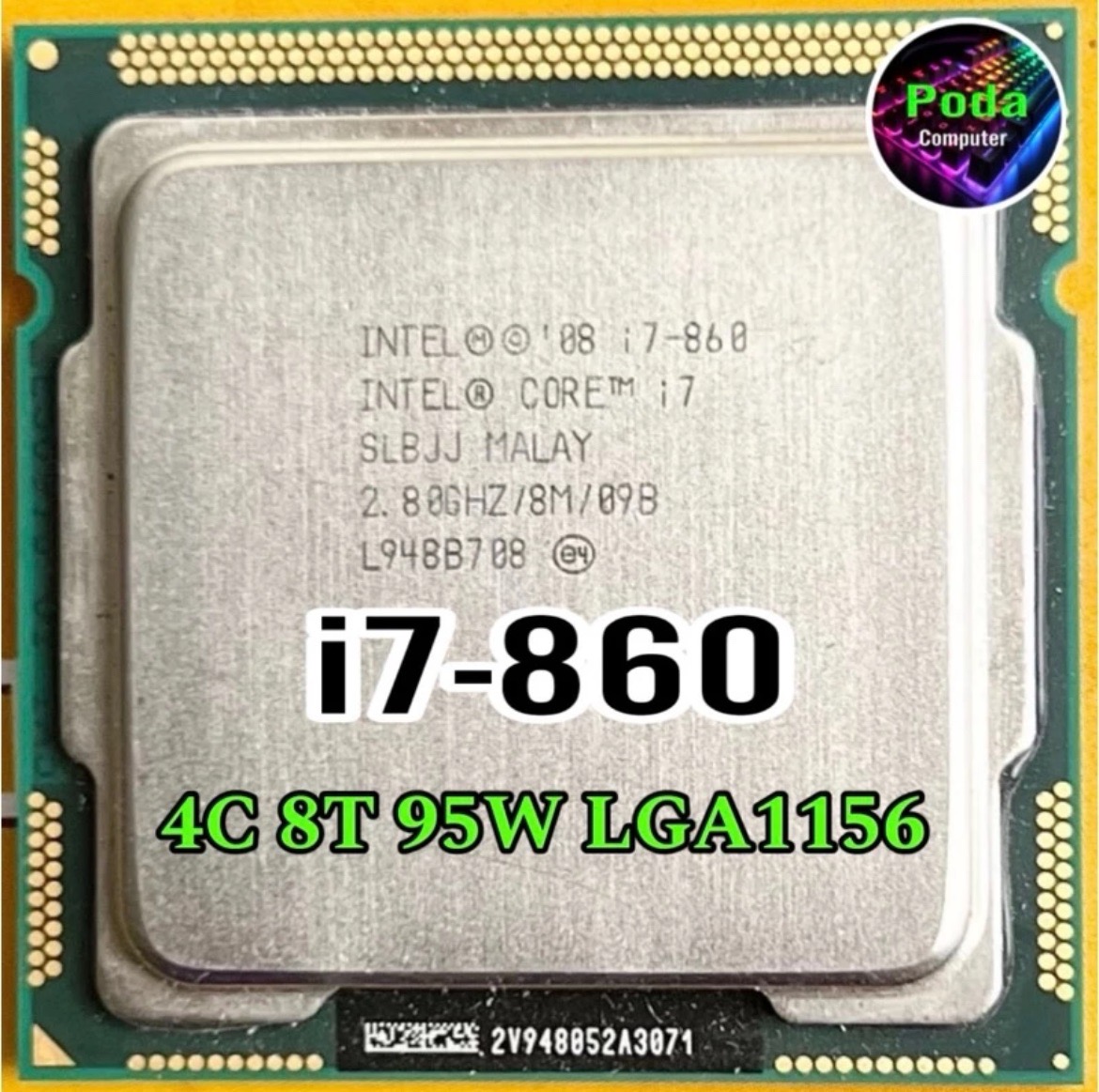 ซีพียู CPU Intel Core i7-860 GHz 4คอ8เทรด 95W LGA 1156 ฟรีซิ