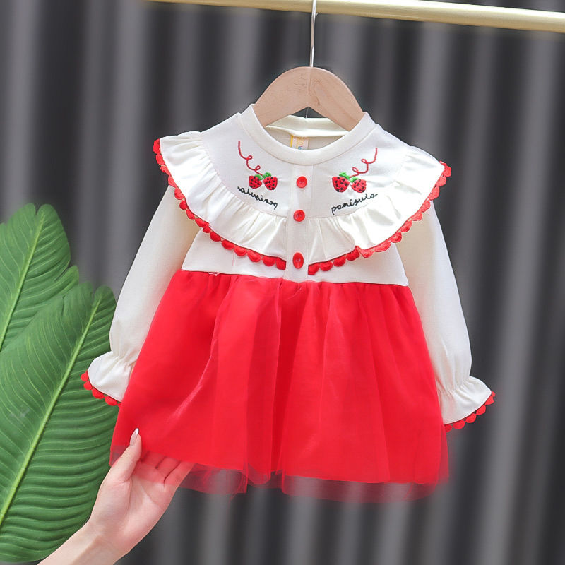 Korango Cherries Blouse and Short Set in Red (Size 0-6Y) main image 0
