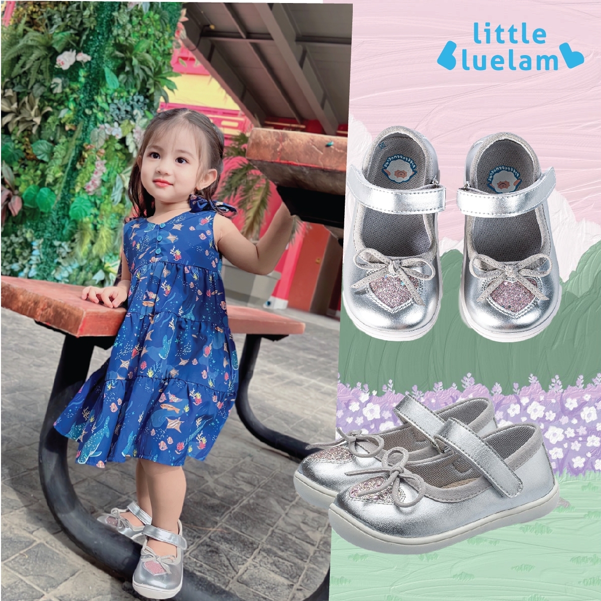 รองเท้าเด็ก รองเท้าผ้าใบและรองเท้าหัดเดินพื้นนุ่มกันลื่น Little Blue Lamb littlebluelamb หัดเดิน (BB-A423037-SL) รองเท้าเด็กอ่อน รองเท้าเด็กผู้หญิง,รองเท้าเพื่อสุขภาพ,รองเท้าที่คุณหมอแนะนำ,รองเท้าเด็ก