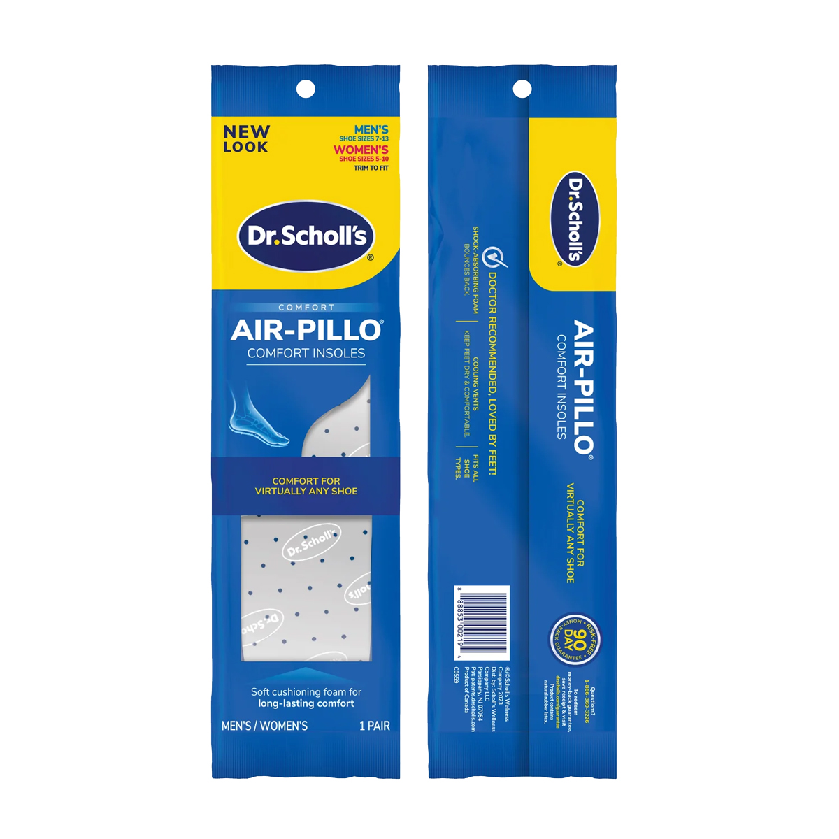 แผ่นรองเท้า พื้นนุ่ม ระบายอากาศได้ดี Dr.Scholl's Air-Pillo® Comfort Insoles ราคา 200 บาท*ส่งฟรี