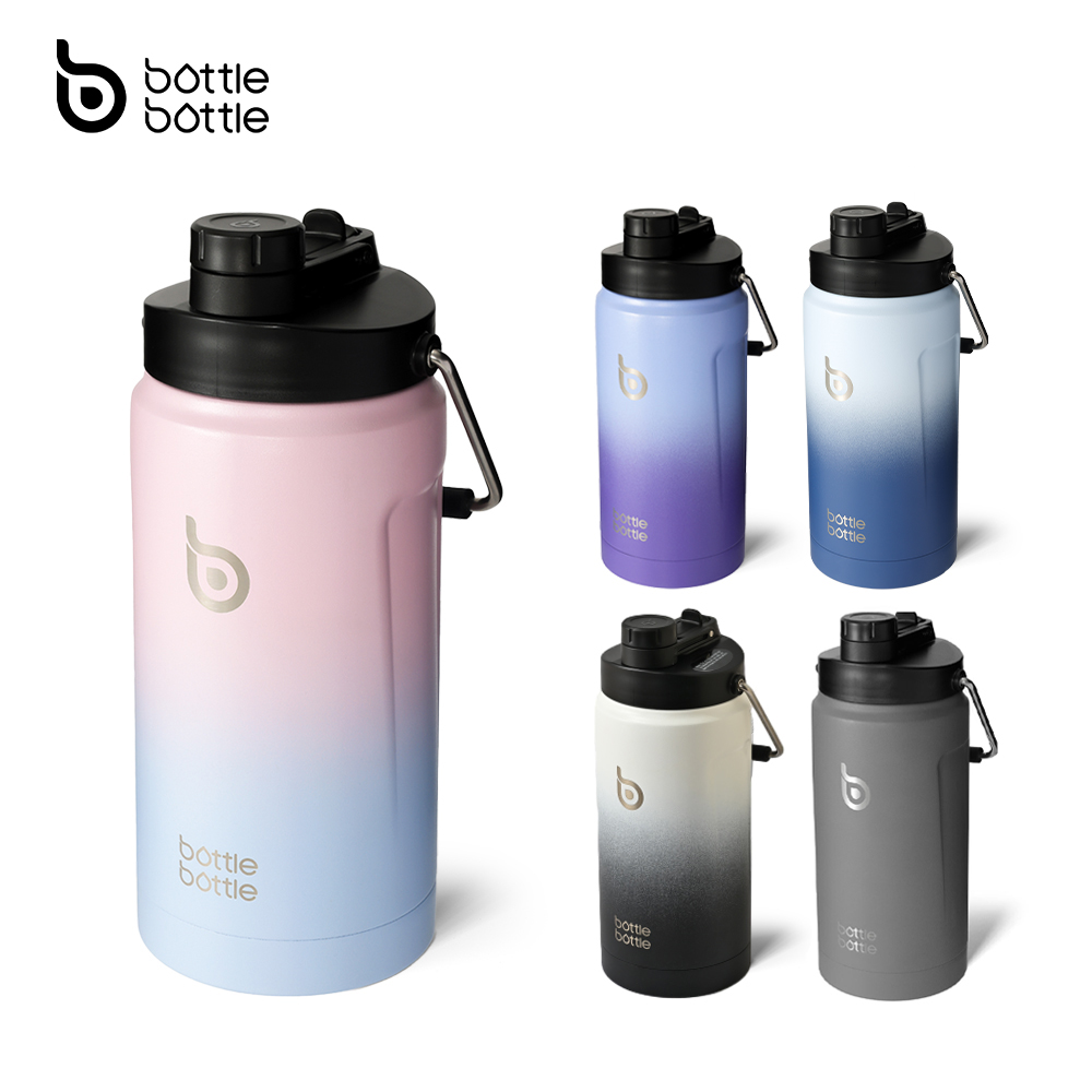 BOTTLE BOTTLE Insulated Water Bottle 64 oz with Straw and Dual-use Lid Half Gallon Water Jug Vacuum Stainless Steel for Workout and Sports Insulated Beer Growler with Handle ราคา 1,399 บาท*ส่งฟรี