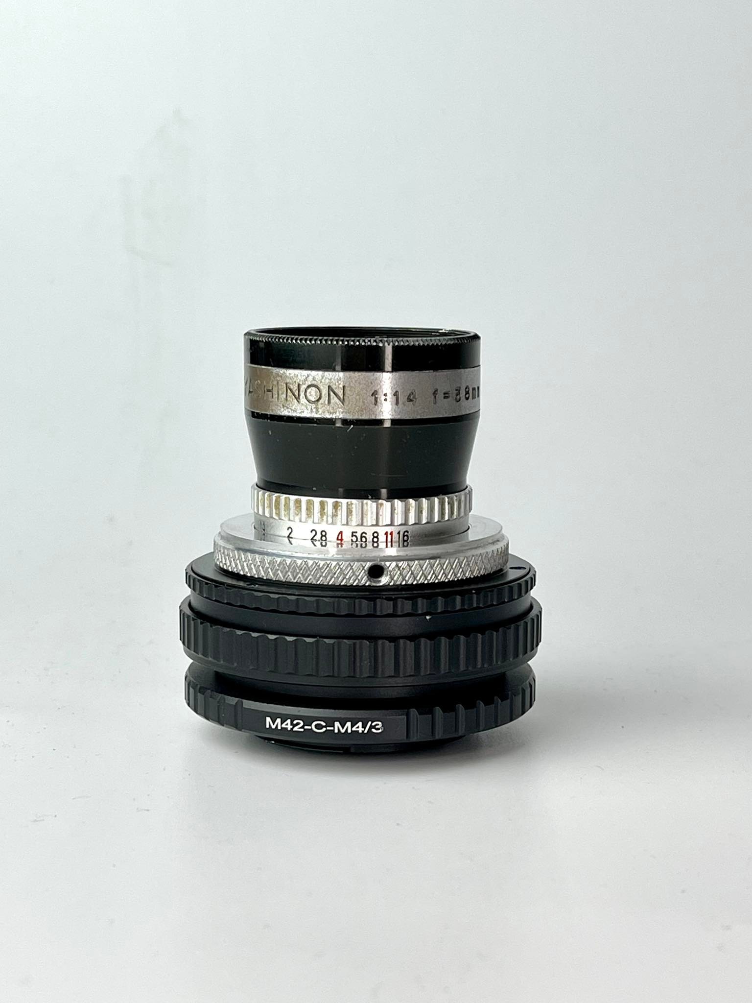 YASHICA CINE YAHINON 38MM.F1.4 MODIFIED M4/3 MOUNT ราคา 4,900 บาท*ส่งฟรี