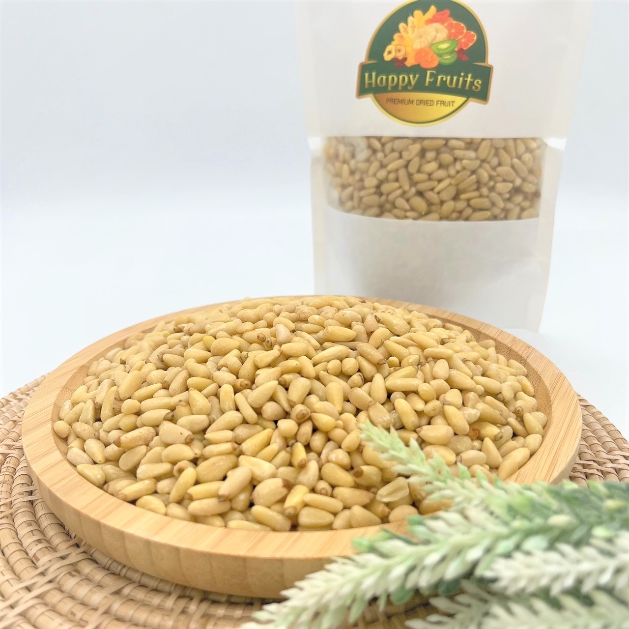 PINE NUT ไพน์นัท เมล็ดสน ธัญพืช ถั่วคุณภาพเพื่อสุขภาพ เกรด A By Happy Fruits ราคา 1,450 บาท*ส่งฟรี