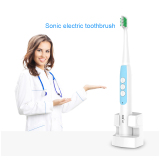 แปรงสีฟันไฟฟ้าเพื่อรอยยิ้มขาวสดใส ตราด Lansung Tooth Brush Electric A1 4 Toothbrush Attachments Rechargeable Brush Tooth Electrical Sonic Electric Toothbrush Oral Care