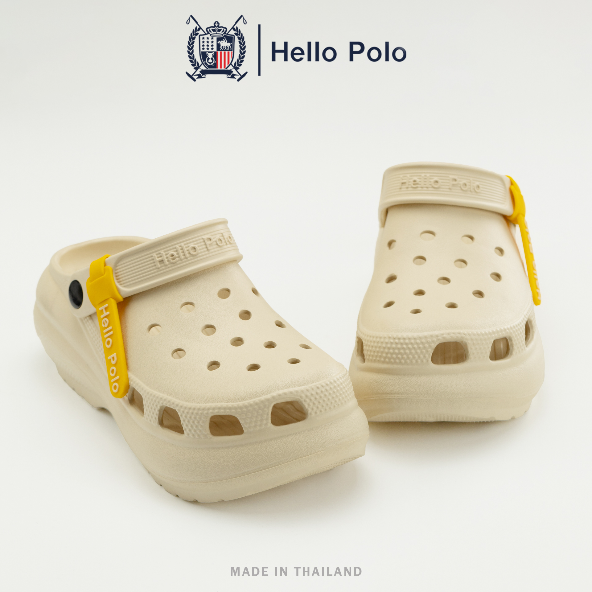 Hello Polo Women's Fashion Shoes Breathable Design, Thick Soles, Slip-Resistant and Durable, Very Soft Soles, Eva Material, Relieves Foot Fatigue Hp8052 ราคา 159 บาท*ส่งฟรี