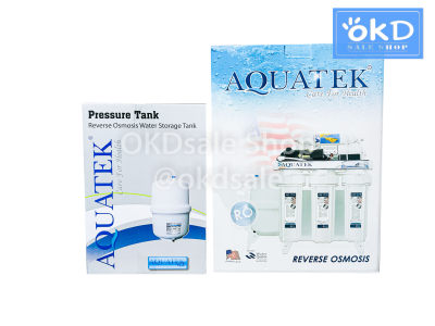 ดูภาพ เครื่องกรองน้ำ AQUATEK ระบบ RO 150 GPD 5 ขั้นตอน เฟรมตั้งโต๊ะ พร้อมถังแรงดันเก็บน้ำ 4 แกลลอน <br/>เพิ่มเติม เครื่องกรองน้ำ AQUATEK ระบบ RO 150 GPD 5 ขั้นตอน เฟรมตั้งโต๊ะ พร้อมถังแรงดันเก็บน้ำ 4 แกลลอน