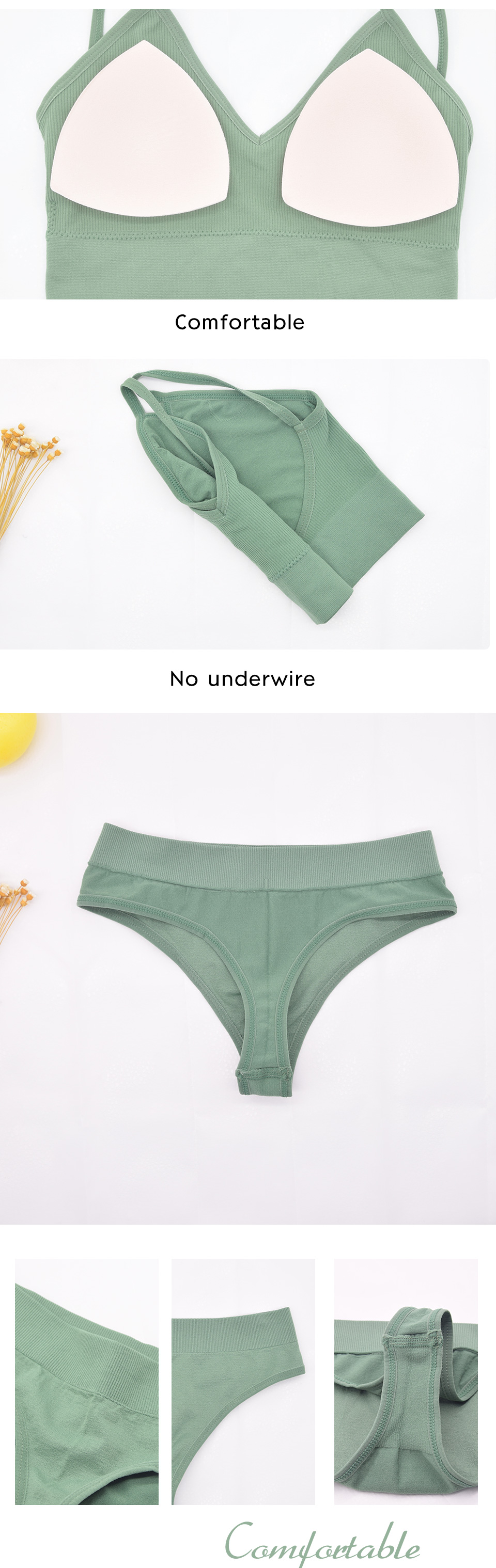 FallSweet Push Up Lace Bra Set for Women PLus Size Bra and Panties Set -  intl