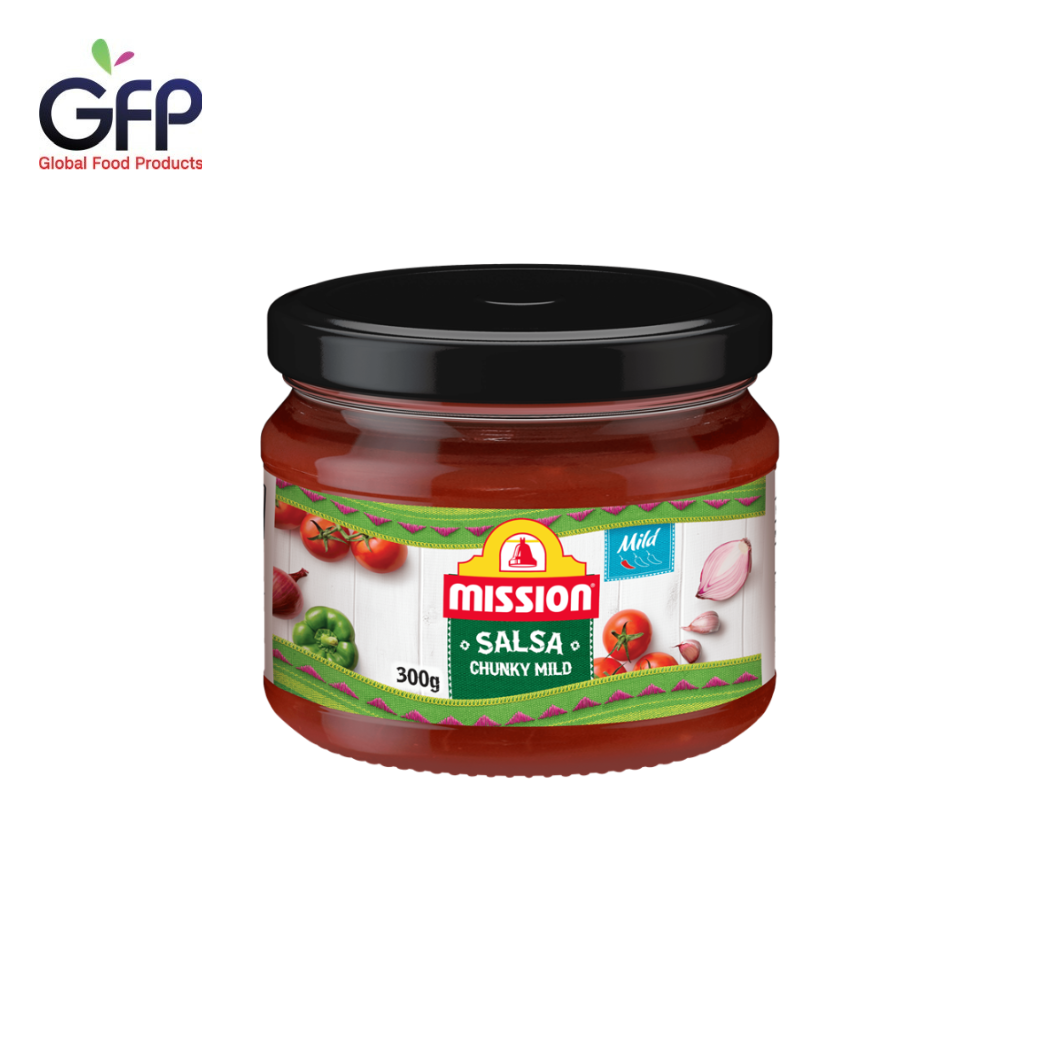 Mission Chunky Mild Salsa 300g Mission Salsa Sauce (Low Spicy Formula) (4899) ราคา 199 บาท*ส่งฟรี